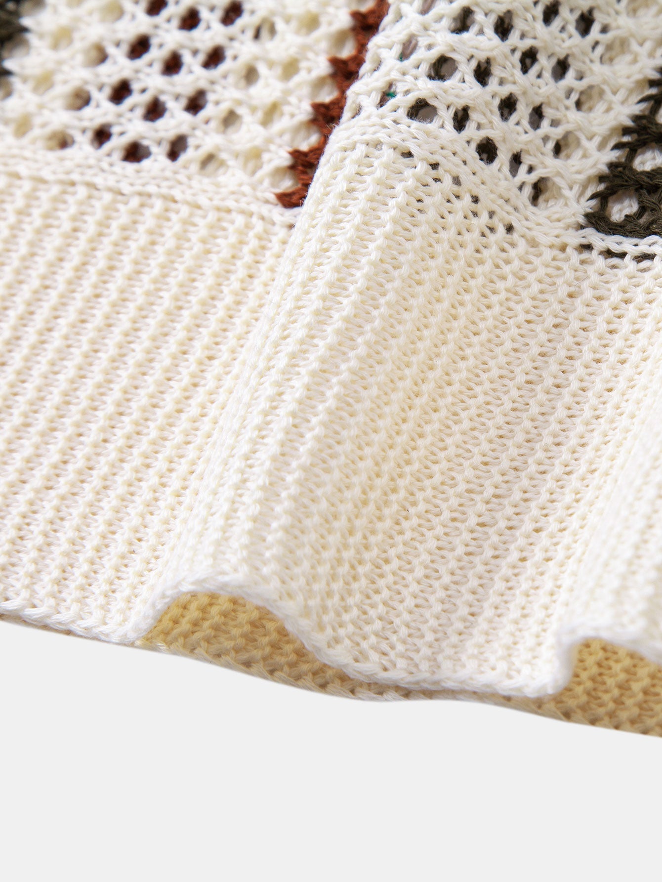 Sem| Stilren Virkad V-ringad Piké & Linnebyxa