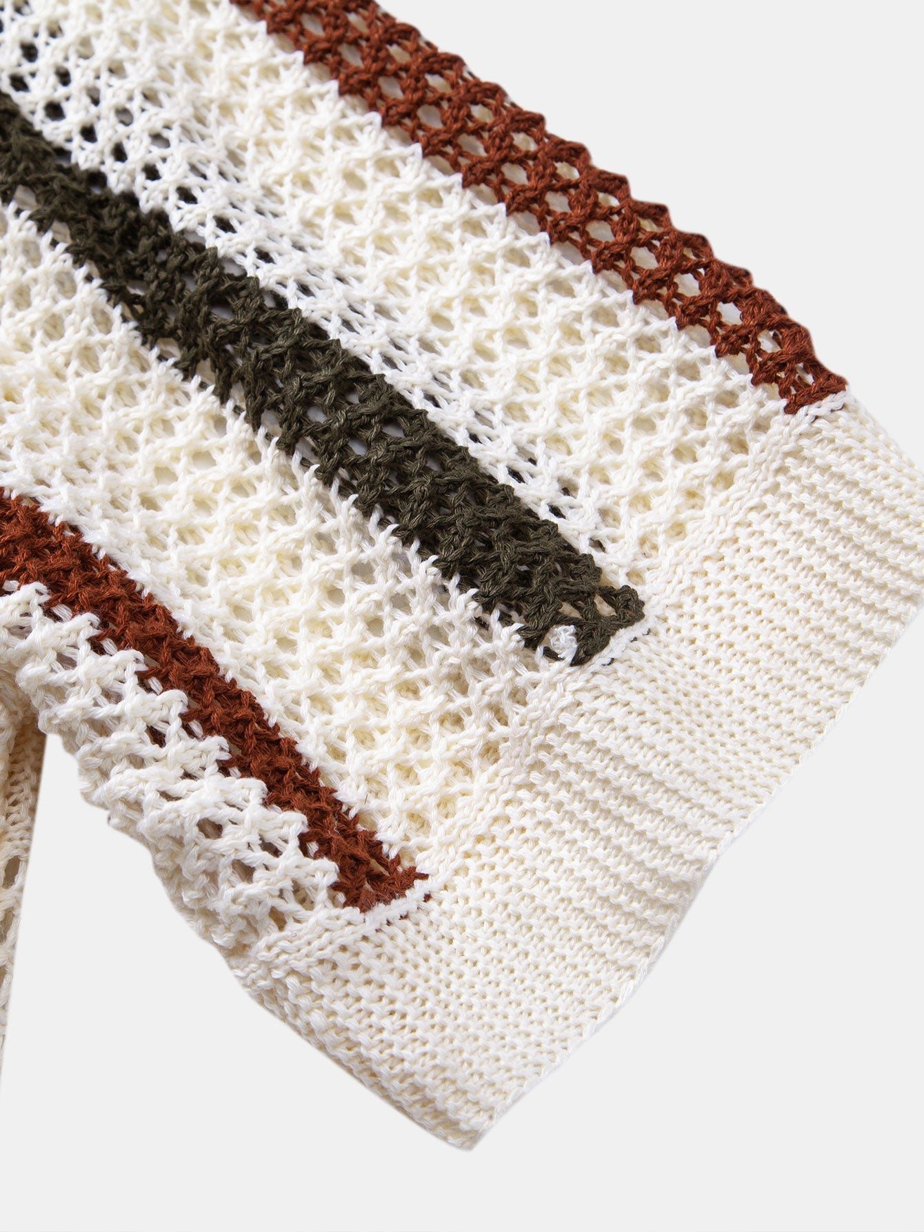 Sem| Stilren Virkad V-ringad Piké & Linnebyxa