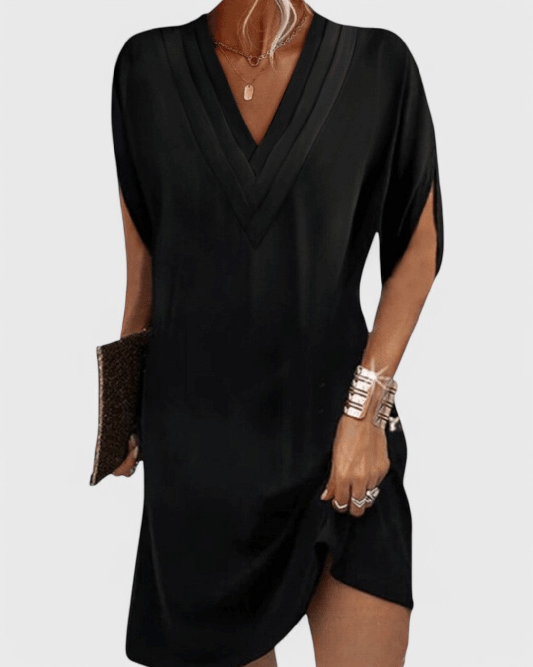 Sylvie Elegant klänning med smickrande skärning