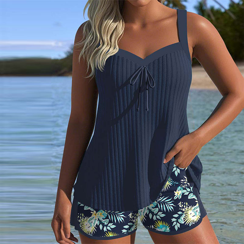 Karin | Blommigt tankini-set