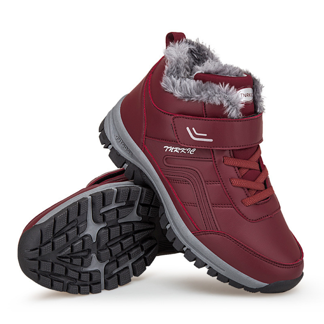 Fujan | Varma utomhusankellängdstövlar med kardborreknäppning