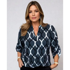 Karin™ - GRAPHIC PATTERN BLOUSE WITH A MODERN TOUCH