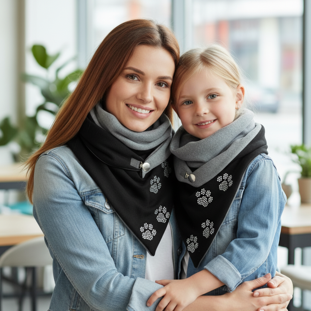 Ames-halsduk med Söta Tassavtryck!