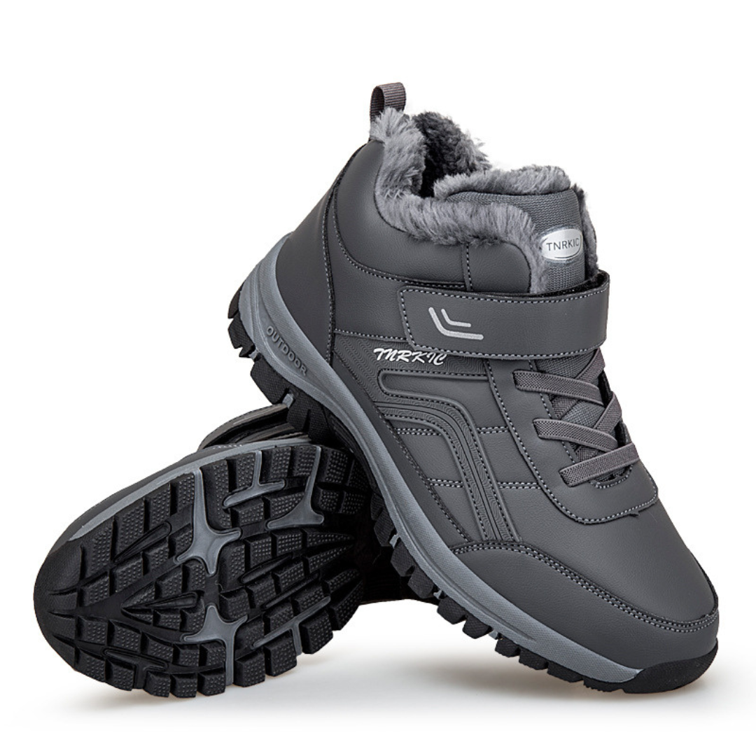 Fujan | Varma utomhusankellängdstövlar med kardborreknäppning