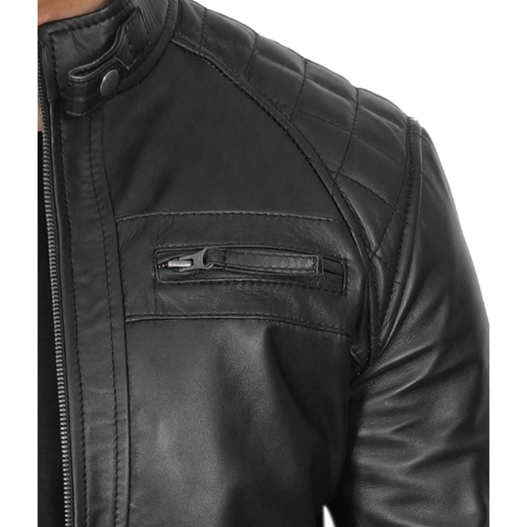 David | Handgjord läderjacka för män