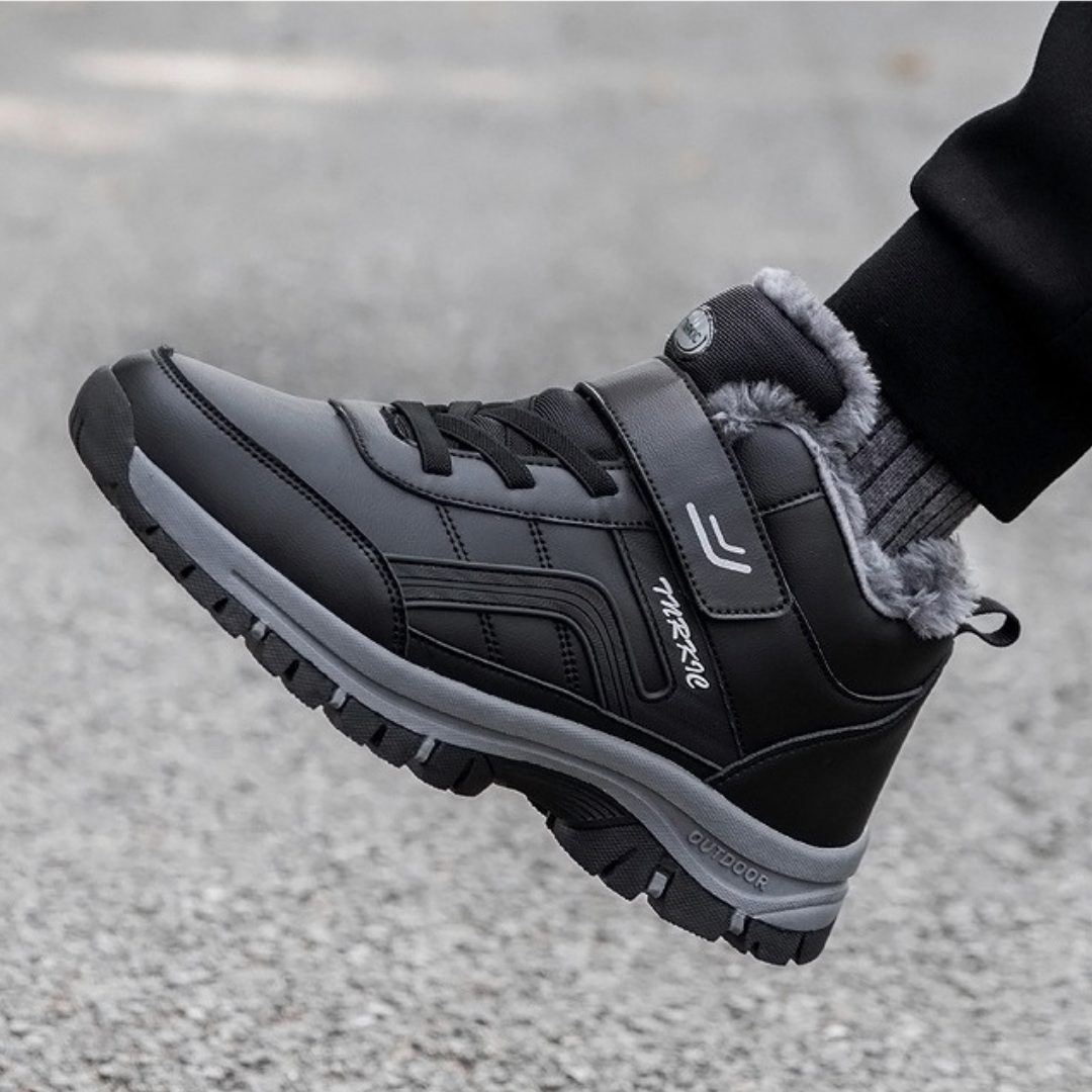 Fujan | Varma utomhusankellängdstövlar med kardborreknäppning