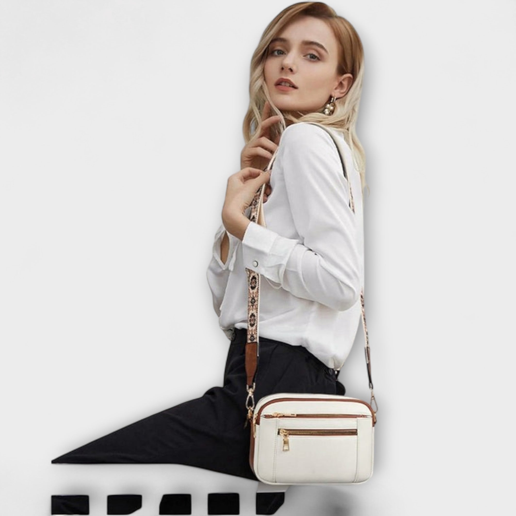 Daisy™ -  Elegant Läderaxelväska