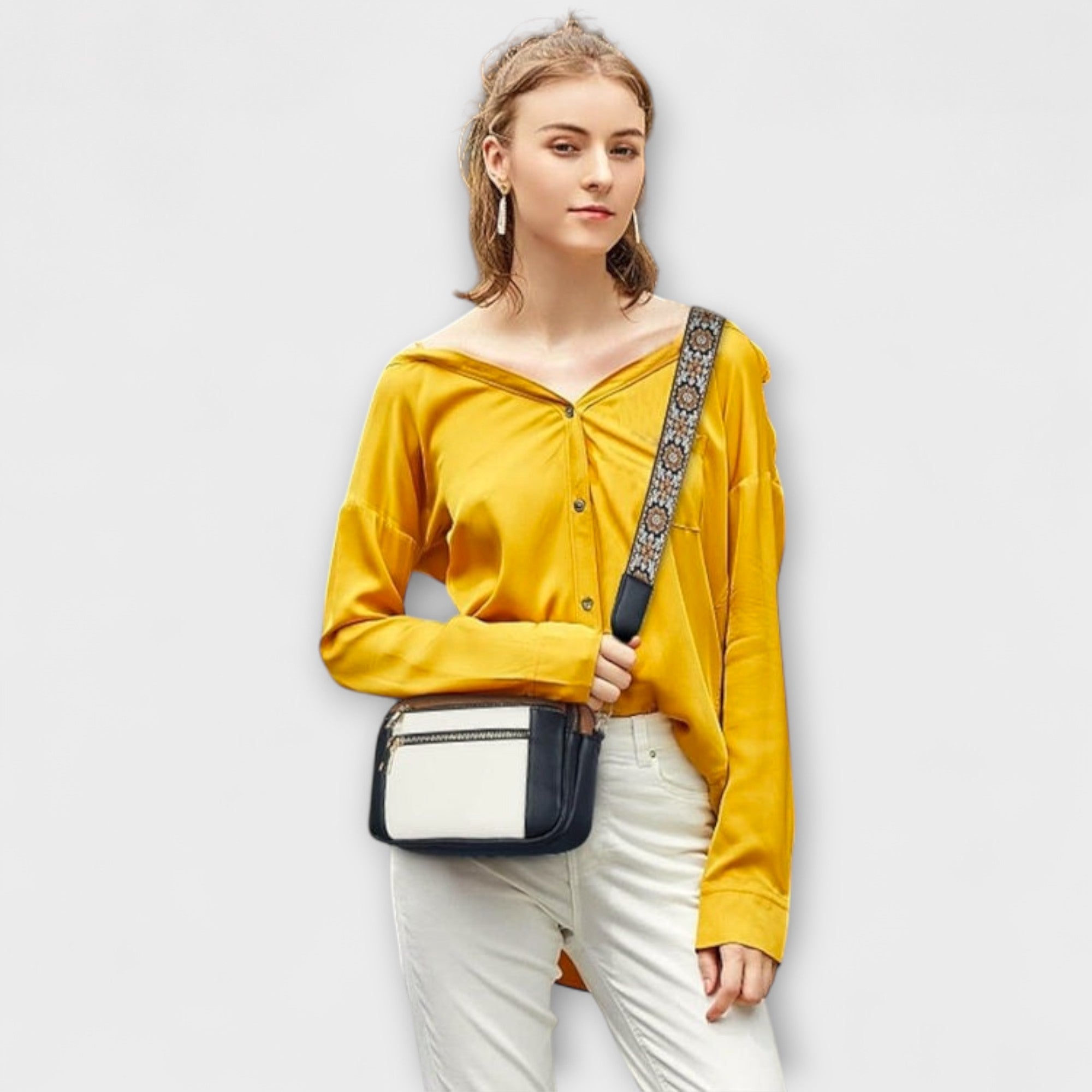 Daisy™ -  Elegant Läderaxelväska