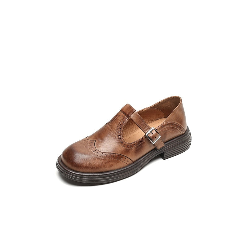 Eleganta Mary Janes i Läder